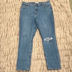 Like New Abercrombie & Fitch 90s Slim Straight Ultra High Rise Jeans Size 33/16